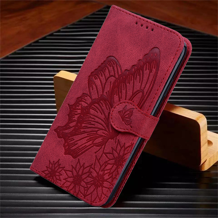 Luxury Flip Leather Phone Case For Xiaomi Mi 10T Pro Lite Fundas Wallet Card Holder Stand Book Cover Butterfly Painted Coque