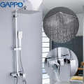 GAPPO Sanitary Ware Suite bathroom shower faucet bath shower mixer faucet taps rain shower head set waterfall bathtub faucet