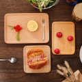 Wooden Tray Japanese Style Bamboo Rectangular Kung Fu Tea Tableware Cutlery Tray Storage Fruit Plate Food Bamboo Rectangle