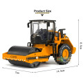 Alloy road roller model, 1:40 children's educational toys construction vehicles, children's favorite gifts, free shipping