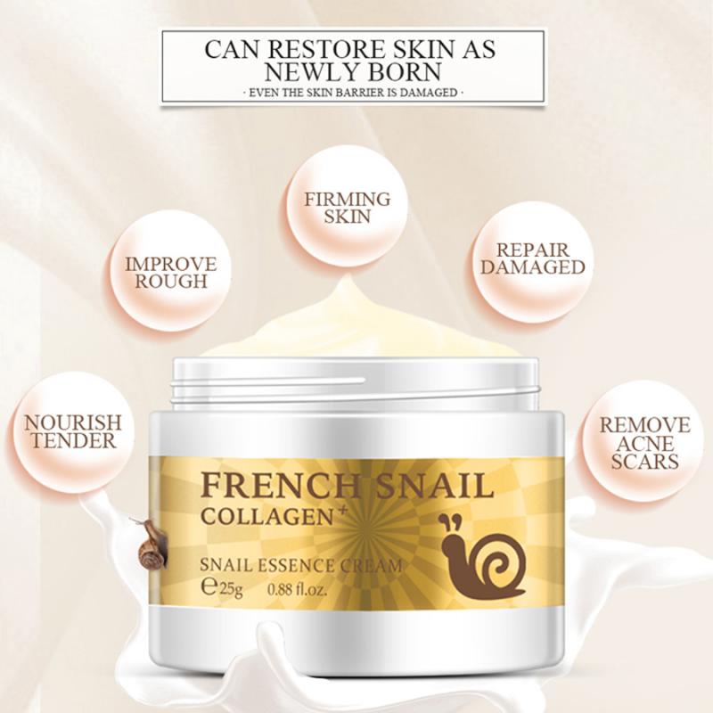 Snail Face Cream Hyaluronic Acid Moisturizer Anti Wrinkle Aging Cream for Face Nourishing Serum Day Cream for Face 25g TSLM2