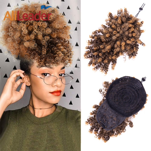 Short Kinky Curly Chignon With Bangs Drawstring Ponytail Supplier, Supply Various Short Kinky Curly Chignon With Bangs Drawstring Ponytail of High Quality