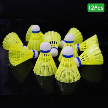 12Pcs/Set Badminton Balls Exercise Training Shuttlecocks Gym Sports Accessories Outdoor Supplies for Training Exercise