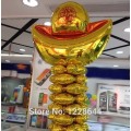 New year Start business Event party supplies Store decoration Gold ingot Aluminum foil balloons Giant size 94*90cm wholesale