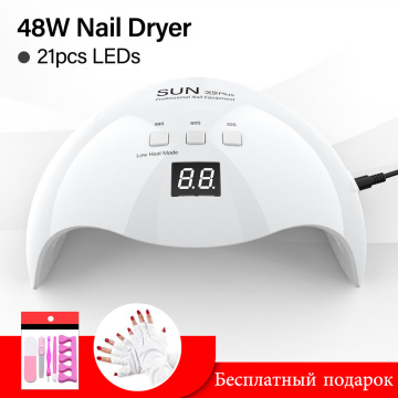 DIOZO SUN X9plus 48W LED Nail Lamp Dryer Manicure Curing Lamp With 30s 60s 99s Timer With Anti-UV Gloves Gift