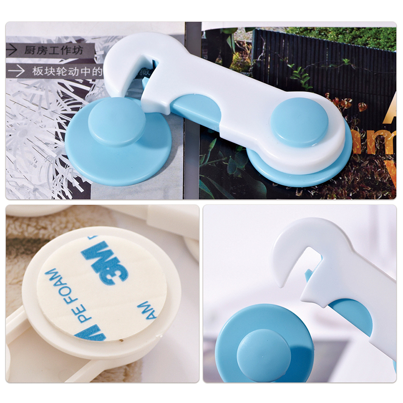 4Pcs/Lot Cabinet Lock Straps Baby Safety Protection From Children Safe Locks For Wardrobe Furniture Baby Security Drawer Latches