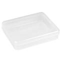 4 Color Small Plastic Transparent With Lid With Lid Collection Credit Card Bank Card Container Case Storage Box