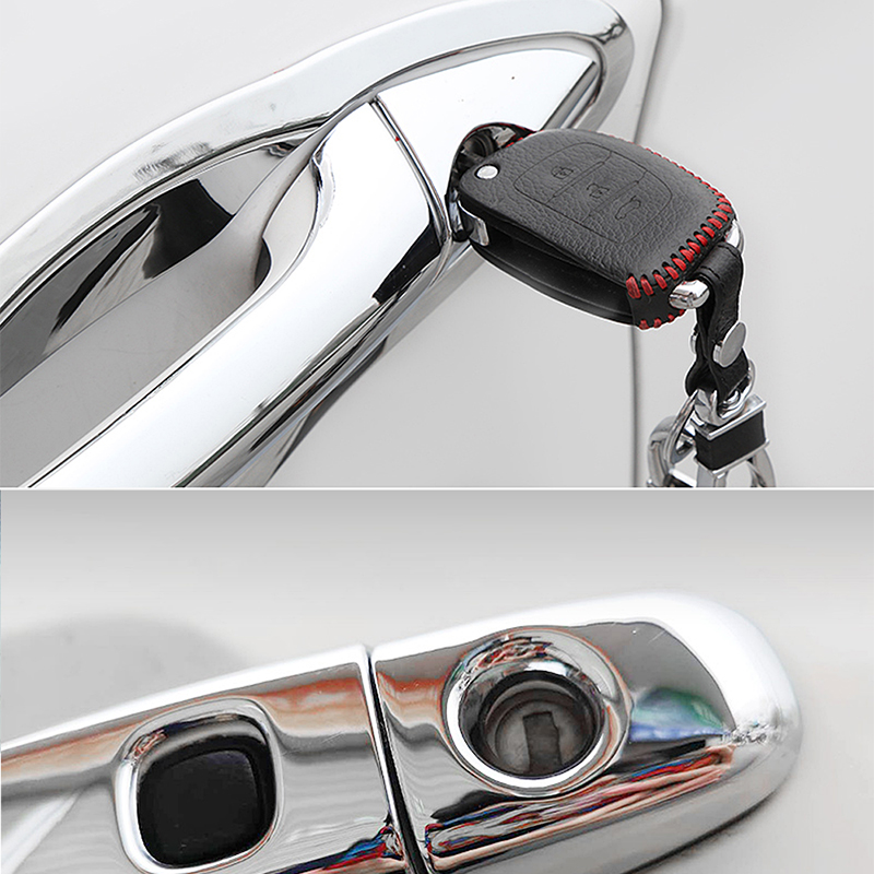 Chrome Car Door Handle Cover for VW Sharan Scirocco 1995~2010 1996 2000 2005 2008 2009 for Volkswagen Trim Set Accessories