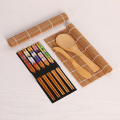 1Set Rolling Mats Sushi Tool Set Rice Mold Bamboo Sushi Making Tool Kit Roll Cooking Tools Japanese Handmade Kitchen Accessories