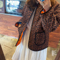 2020 Winter Mother Daugher Double Wear Leopard Print Thick Warm Boys Girls Kids Jacket Outwear Family Matching Outfits Clothes