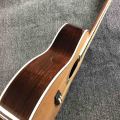 Custom Grand Solid Cedar Top 40 Inch 42c OM Style Acoustic Electric Guitar Bone Nut and Bridge Pins 43MM