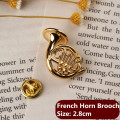 French Horn Brooch