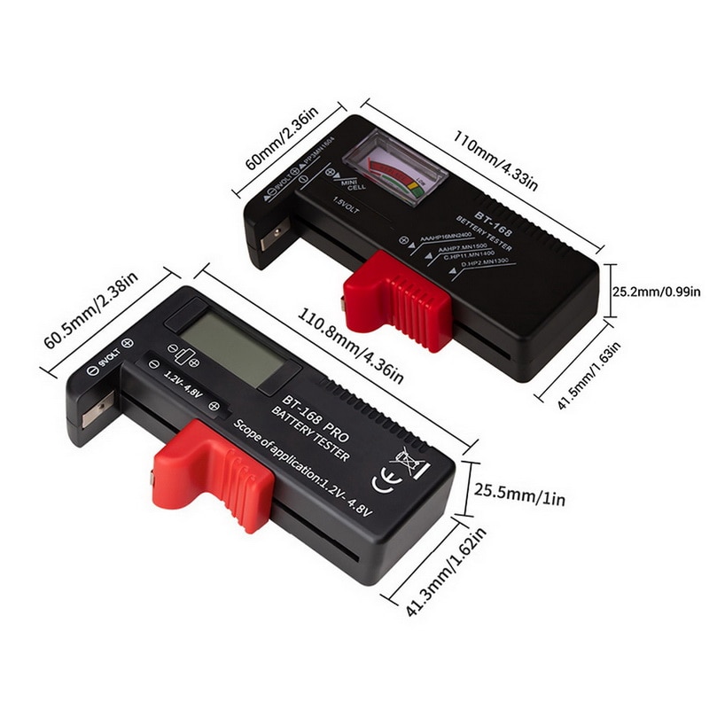 BT-168 PRO Digital Battery Capacity Tester for 18650 14500 Lithum 9V 3.7V 1.5V AA AAA Cell C D Batteries Tester M05 20 Dropship