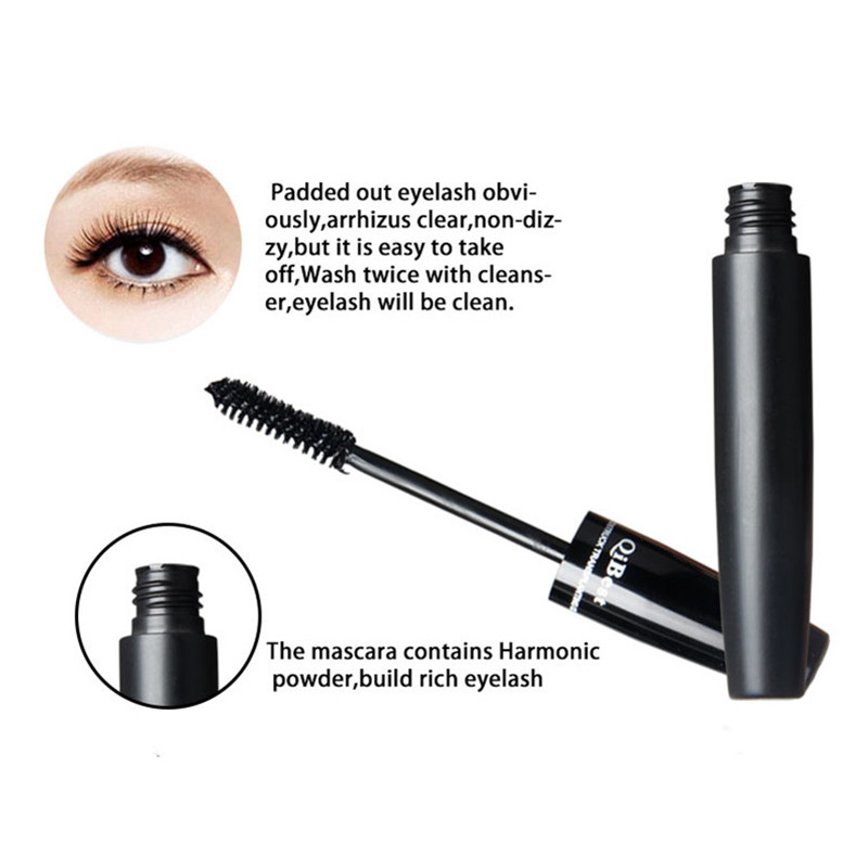 2pcs/set Silk Fiber Cosmetics 3D Mascara Black Eyelashes Lengthening Full Professional Makeup Eyelash False Eyelashes Extension