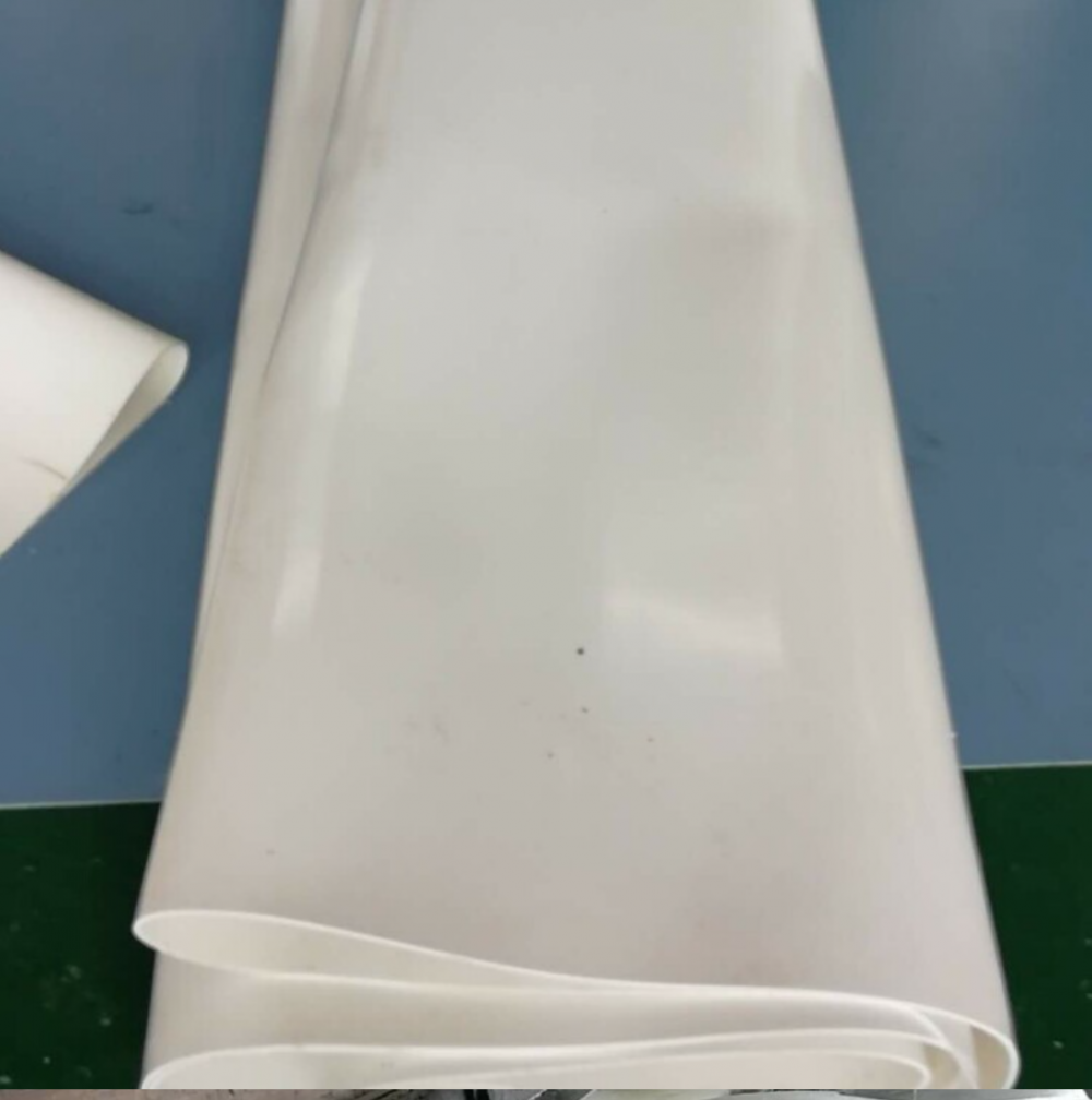 White transparent silicone conveyor belt