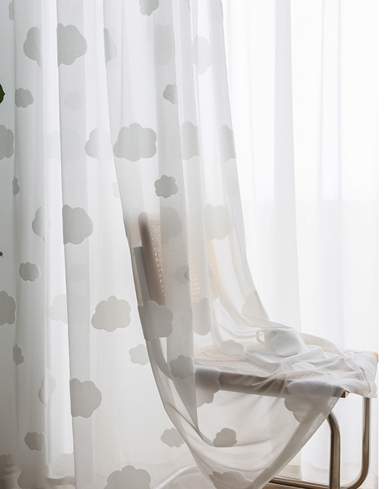 Embroidery Tulle Sheer Curtain Fabric