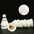 Badminton Shuttlecock Ball 12Pcs Goose Feather Durable Speed Training Exercise Outdoor Sports Accessories