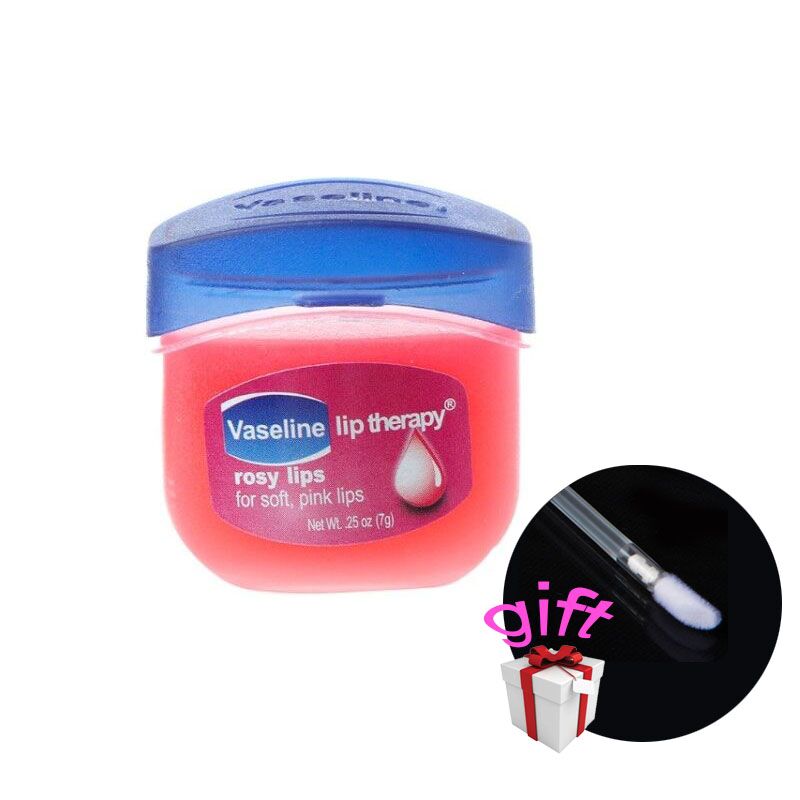 Lip Makeup Care Vaseline Lip Therapy Petroleum Jelly Lip Balm Original Cocoa Brulee 7g Lipstick gift lip brush