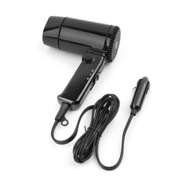 Portable 12V Car-styling Hair Dryer Hot & Cold Folding Blower Window Defroster W91F