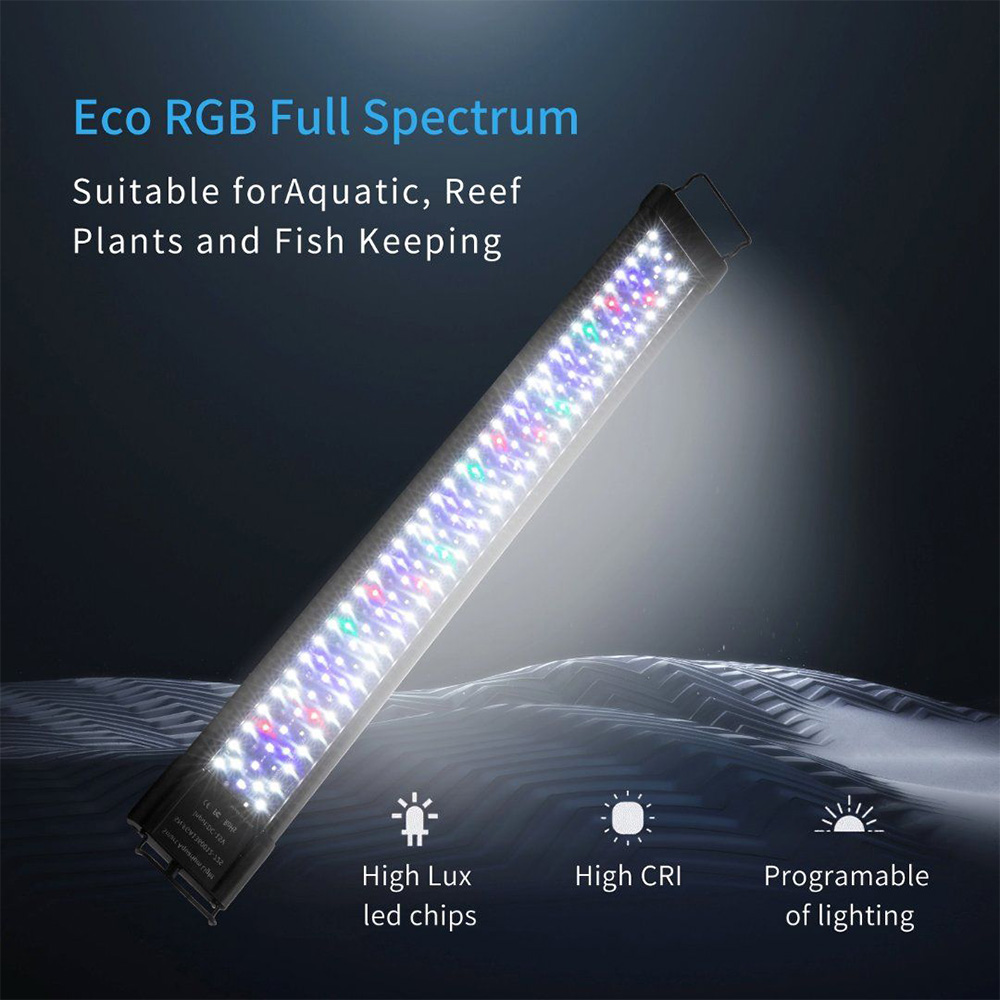 Aquarium LED Bar Light Waterproof Fish Tank Light 30/45CM Underwater Lamp Aquariums Decor Lighting 220V EU US UK AU Power