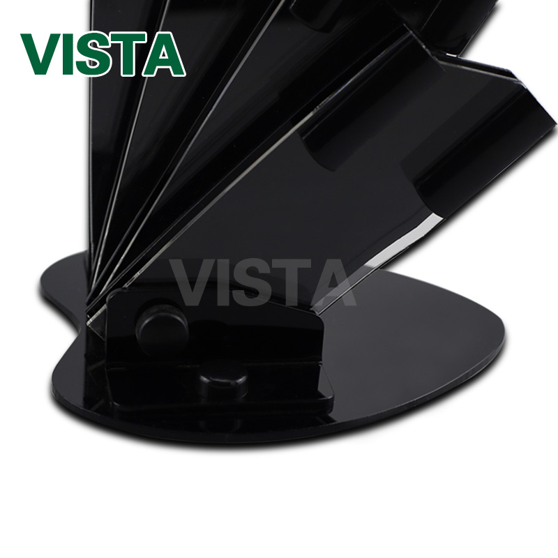 acrylic Black knife holder for 3" 4" 5" 6" knife + peeler knife blocks stand for ceramic knife set kitchen accessory