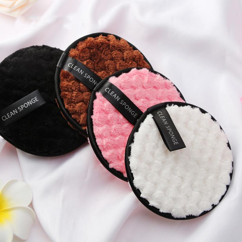 4PCS Soft Microfiber Makeup Remover Towel Face Cleaner Plush Puff Reusable Cleansing Cloth Pads Foundation Face Skin Care Tools