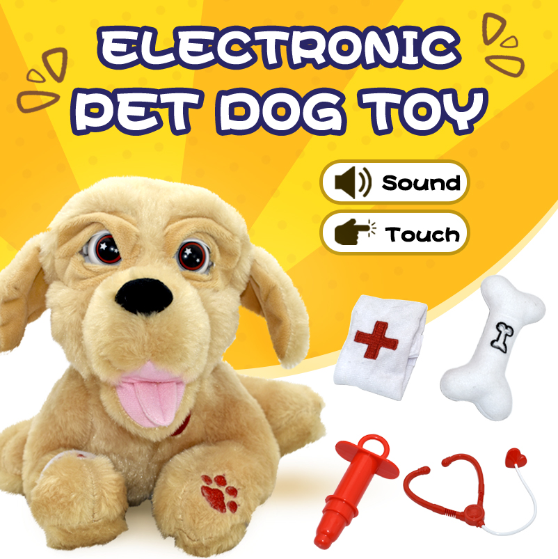 Sound Control Kids Plush Toy Sound Control Interactive Bark Electronic Toys Dog For Baby Gifts Electronic Robot Dog