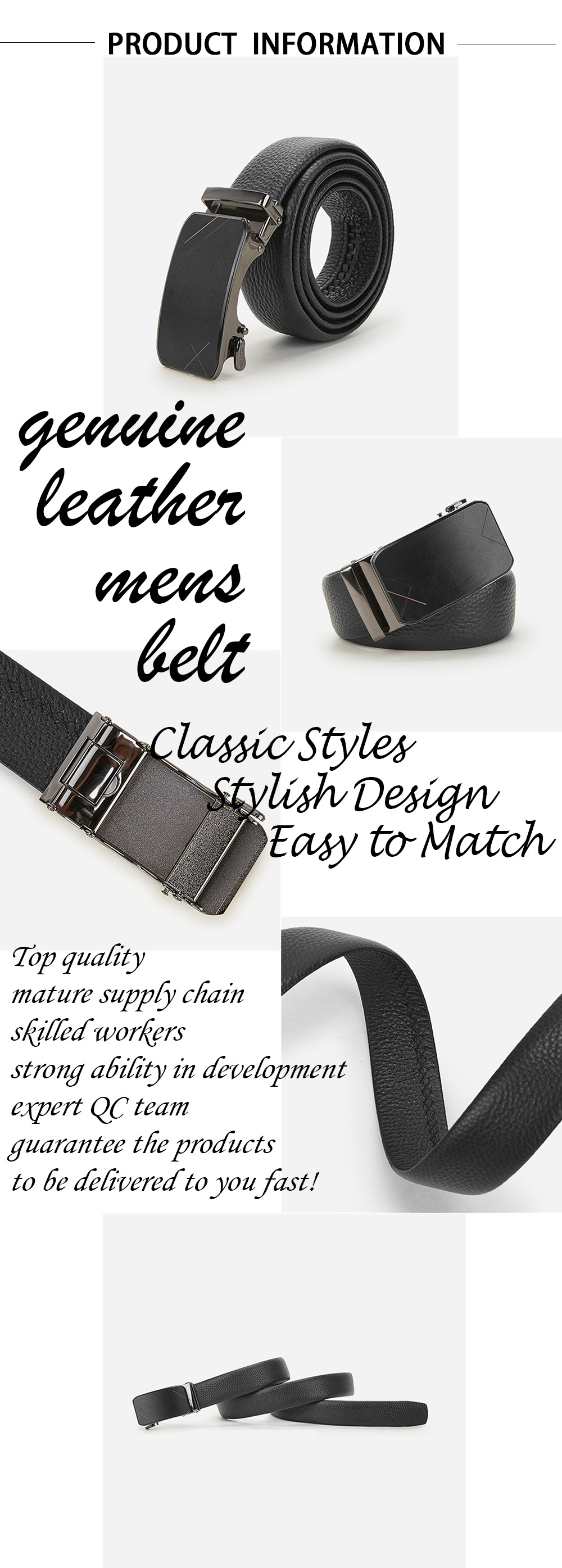 Men's Automatic Buckle Belt