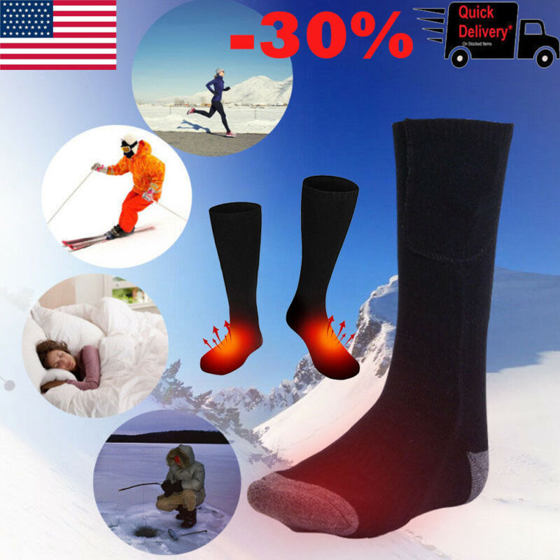 Brand New Style Electric Battery Heated Socks Feet Warmer Heater Ice Fishing Foot Shoe Boot Warm