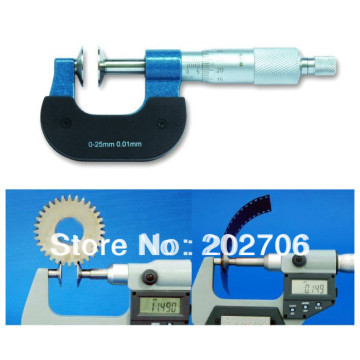 xibei brand 0-25mm Disk Type Micrometer Gear tooth micrometers Disc Micrometer