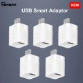 3/5/10 PCS SONOFF Micro Mini USB Adaptor Switch 5V Wifi USB Power Adaptor Smart Home Switch via eWeLink APP Google Home Alexa