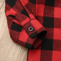 New Toddler Baby Girl Boy Clothes Plaid Top Shirt Coat Jacket Outwear