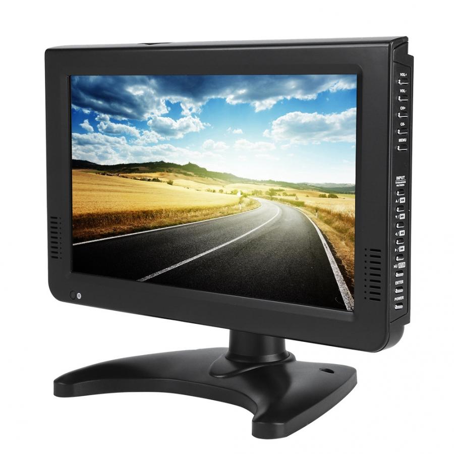 Smart Car TV 10 inch DVB-T-T2 16:9 HD 1080P Digital Analog Portable TV Color Television Player for Home Car EU Plug