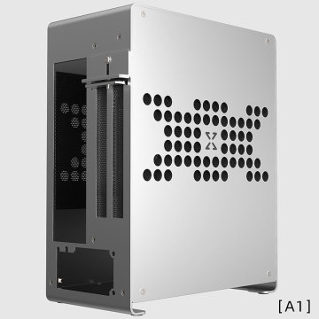 A1 All Aluminum HTPC Mini ITX Computer Desktop Case Tower Support 1U Power Supply Independent Graphics Card Portable Chassis