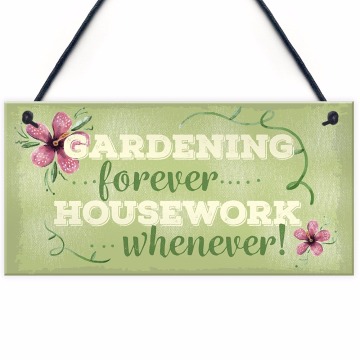Meijiafei Gardening Forever Hanging Plaque SummerHouse Sign Garden Shed Mum Nan Beautiful Home Sign 10
