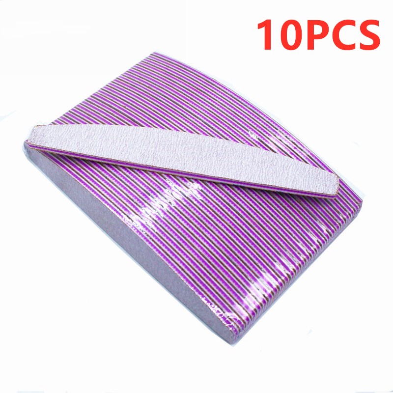 2/5/10PCS Acrylic Nail File Buffer 100/180 Double Side Of The Nail File Buffer Trimmer Lime Buffer Nail File Nail Art Tools