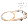 DIY Wooden Racing Tracks Accessories Beech Wood Railway Tracks Set Bridge Piers Parts Compatible With Thom All Brands