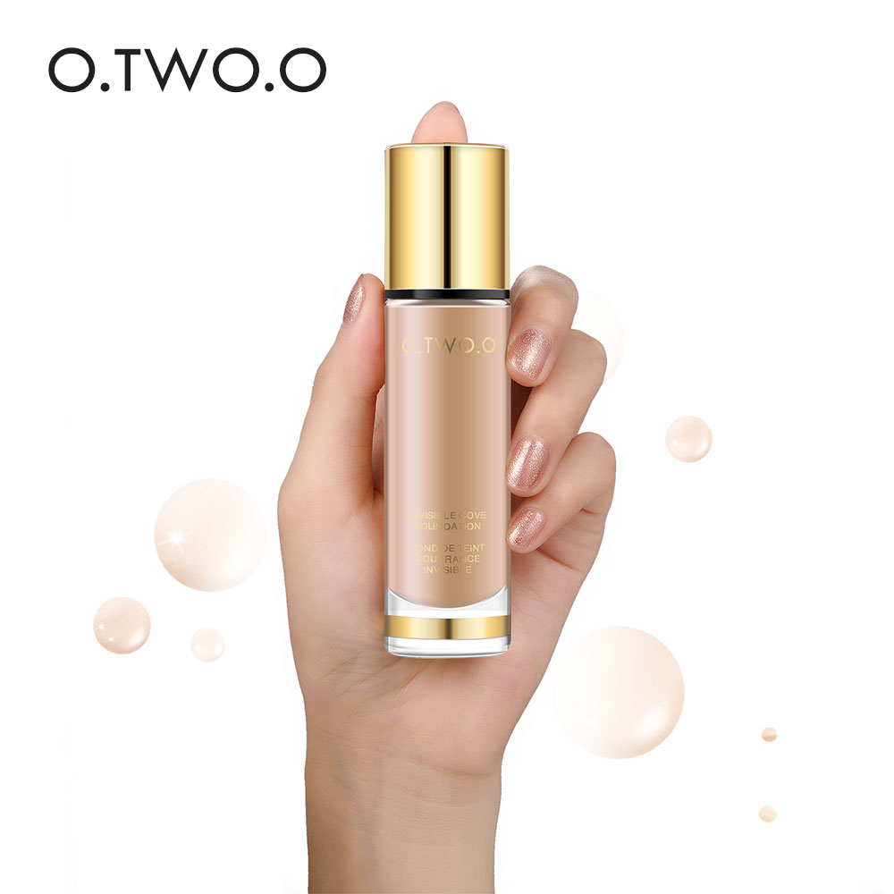 O.TWO.O 8 Colors Liquid Foundation Make Up Concealer Whitening Moisturizer Oil-control Waterproof Face Care Official Products
