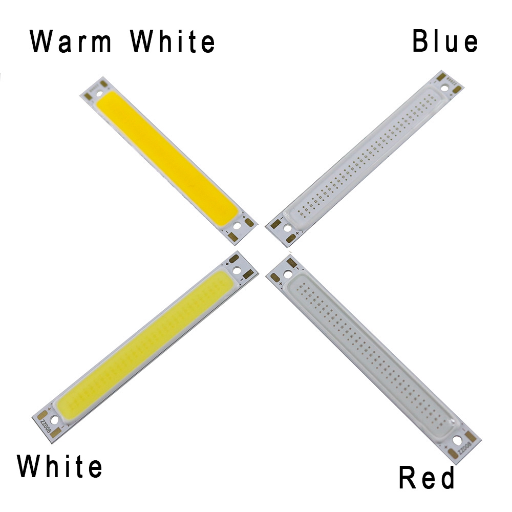 CLAITE 5pcs 1W 3W LED COB Lamp Chip Module Bar Strip 60x8mm for DIY Light Source DC2-2.6V / DC3-3.7V