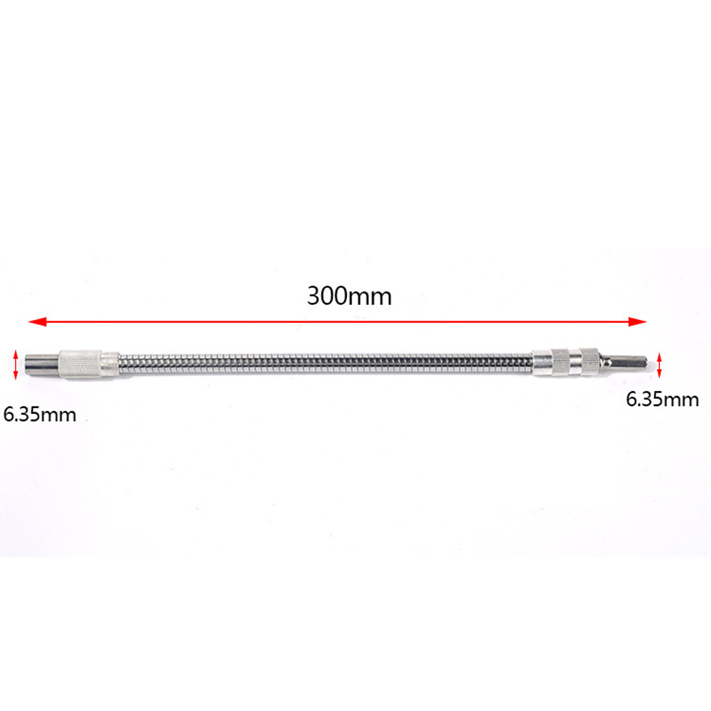 150mm/200mm/300mm Metal Universal Charging Electric Drill Flexible Shaft 300 Degree Bending Shaft Power Tool Accessories