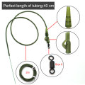 32pcs Carp Fishing Tackle Box Kit Lead Clips Beads Anti-tangle Sleeve Tail Rubber Swivels Accessories for Carp Rig