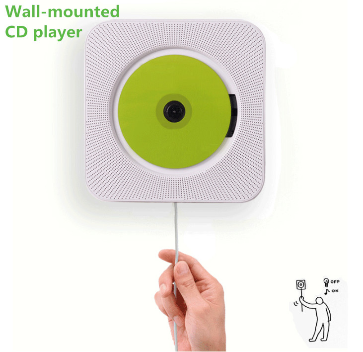 CD player wall-mounted CD players home audio, prenatal education kid-learning, English, bluetooth speaker, built-in speakers