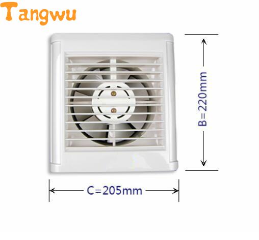 Fan Parts The bathroom exhaust fan window wall automatic shutter 6 inch ball Exhaust Fan