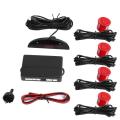 VODOOL Car Auto Parktronic Parking Sensor Reverse Backup LED Display Car Parking Radar Monitor Detector System With 4 Sensors