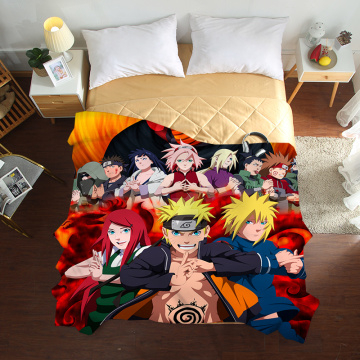 New 3D Naruto Summer Quilts twin full queen Blankets luxury good quality Bed Cover Children Adults duvet anime soft Comforters