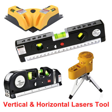 Measuring Tool 4 Type Multifunction Cross Line Tool Device LED Laser Level Vertical Horizontal Equipment