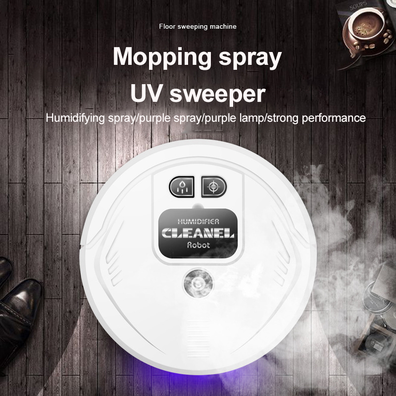 Robot Cleaner Vacuum Auto Disinfection Smart Sweeping Robot Vacuum Cleaner Floor Suction Sweeper Spray Humidification UV Sweeper
