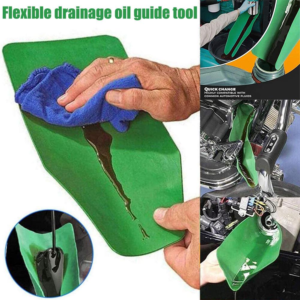 Crankcase Fill Funnel Drip-Free Oil Filter Funnel Set Oil Drainage Guiding Tool Motorcycle Farm Machine Flexible Draining Tool