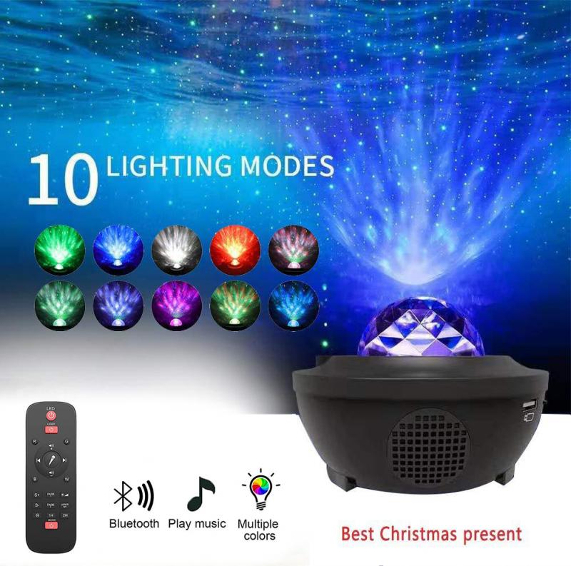 Galaxy Light Sky Projector LED Night Light Romantic Projection Lamp Blueteeth USB Voice Control Music Player Birthday Gift