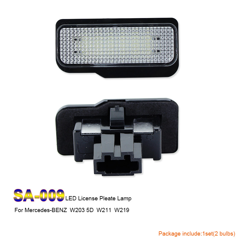 SAARMAT LED Number License Plate Light Luggage Compartment Lamp Error Free for BMW 1 3 5 6 Series Mercedes-Benz 6000K white @12V